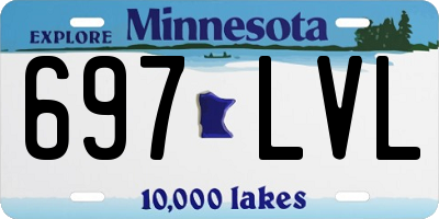 MN license plate 697LVL