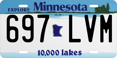 MN license plate 697LVM