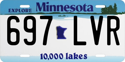 MN license plate 697LVR
