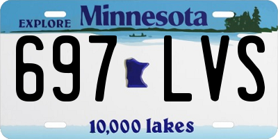 MN license plate 697LVS