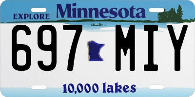 MN license plate 697MIY