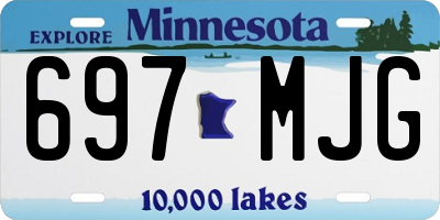 MN license plate 697MJG