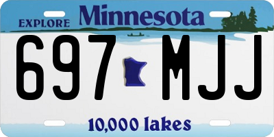 MN license plate 697MJJ