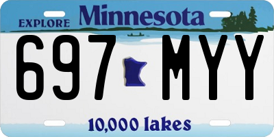 MN license plate 697MYY
