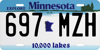 MN license plate 697MZH