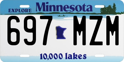 MN license plate 697MZM