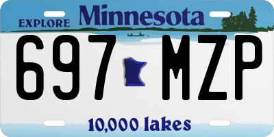 MN license plate 697MZP