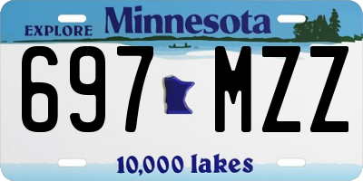 MN license plate 697MZZ