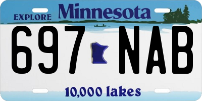 MN license plate 697NAB