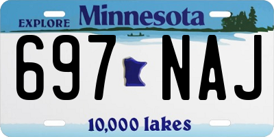 MN license plate 697NAJ