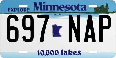 MN license plate 697NAP