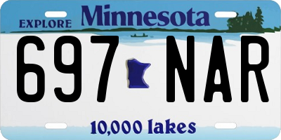 MN license plate 697NAR