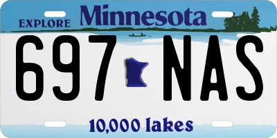 MN license plate 697NAS