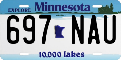 MN license plate 697NAU