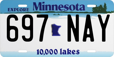 MN license plate 697NAY