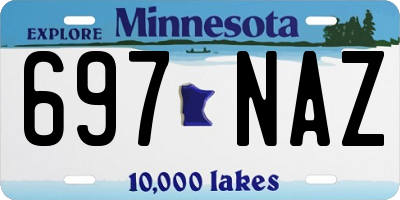 MN license plate 697NAZ