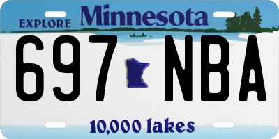 MN license plate 697NBA