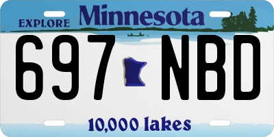 MN license plate 697NBD
