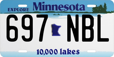 MN license plate 697NBL