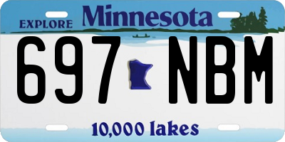 MN license plate 697NBM