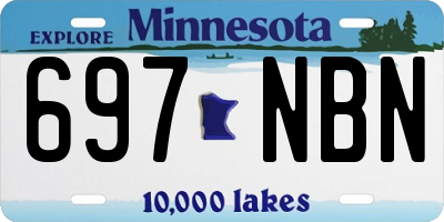 MN license plate 697NBN