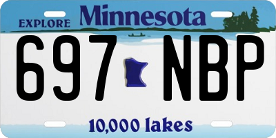 MN license plate 697NBP