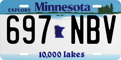 MN license plate 697NBV