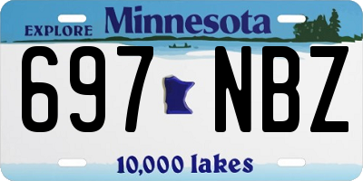 MN license plate 697NBZ