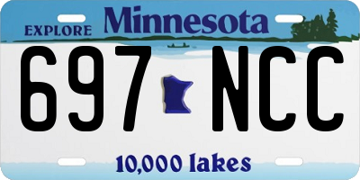 MN license plate 697NCC