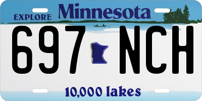 MN license plate 697NCH
