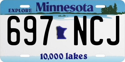 MN license plate 697NCJ
