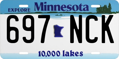 MN license plate 697NCK