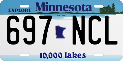 MN license plate 697NCL
