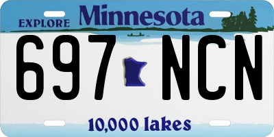MN license plate 697NCN