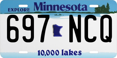 MN license plate 697NCQ