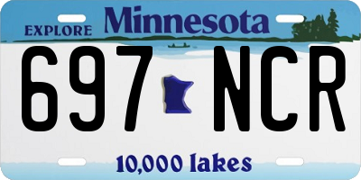 MN license plate 697NCR