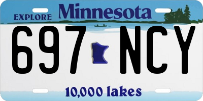 MN license plate 697NCY