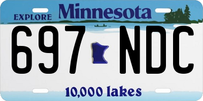 MN license plate 697NDC