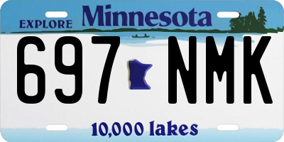 MN license plate 697NMK