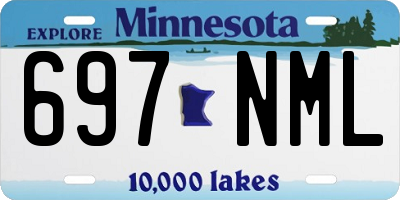 MN license plate 697NML