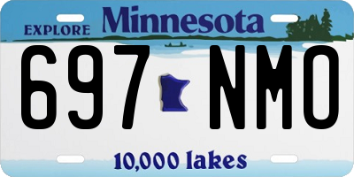 MN license plate 697NMO