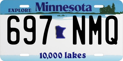 MN license plate 697NMQ
