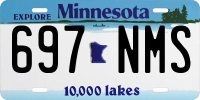 MN license plate 697NMS