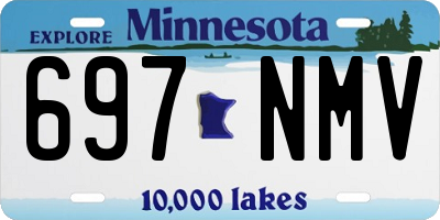 MN license plate 697NMV