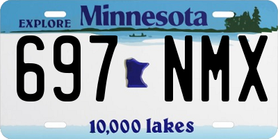 MN license plate 697NMX