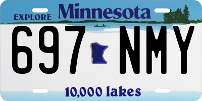 MN license plate 697NMY
