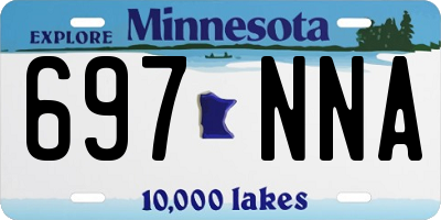 MN license plate 697NNA