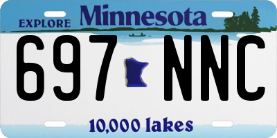 MN license plate 697NNC