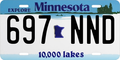 MN license plate 697NND