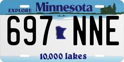 MN license plate 697NNE